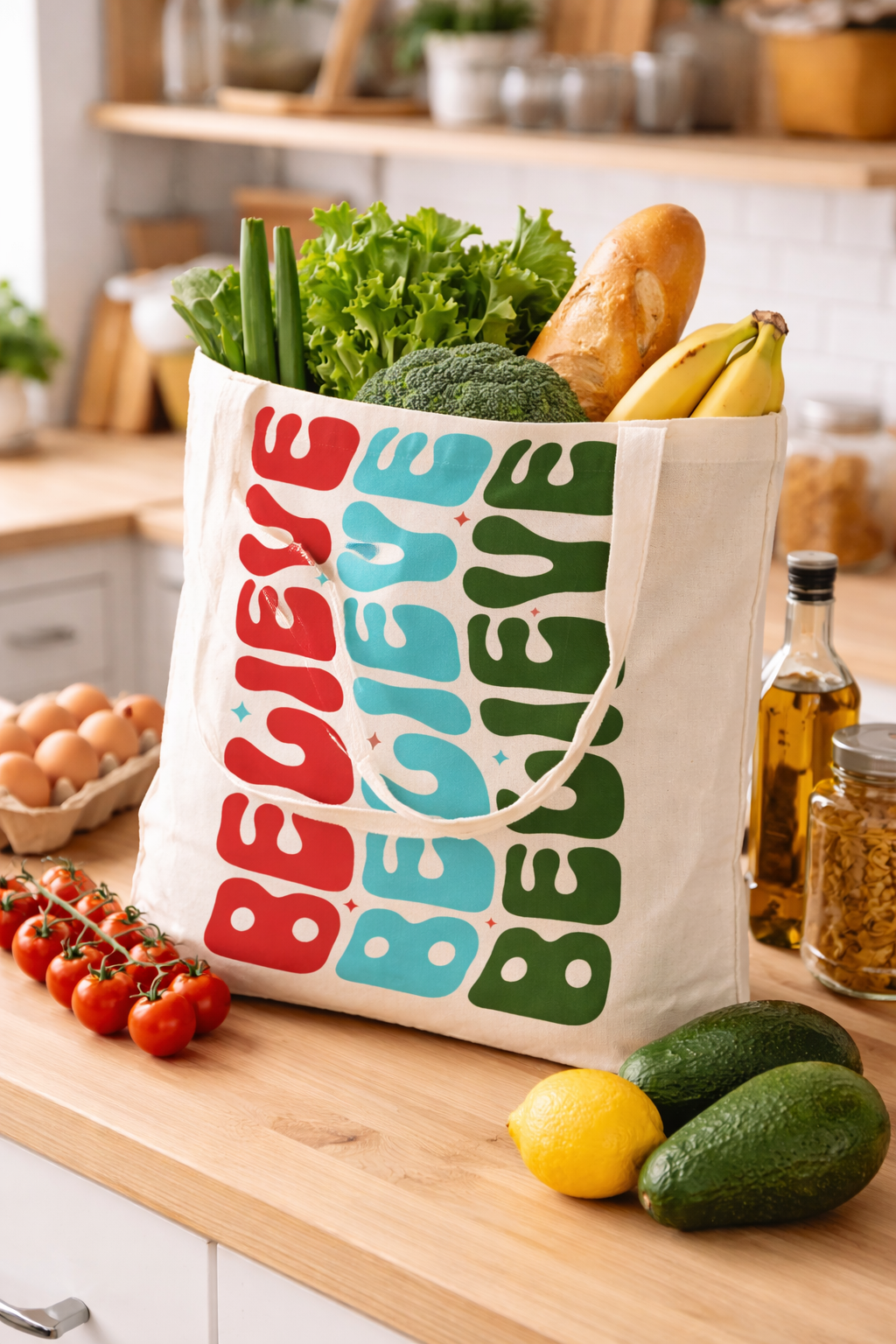 Believe Tote bag