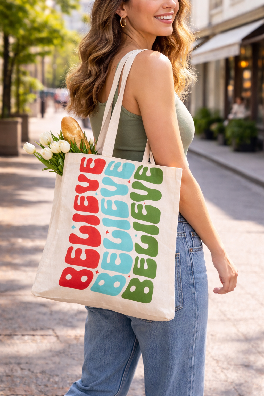 Believe Tote bag