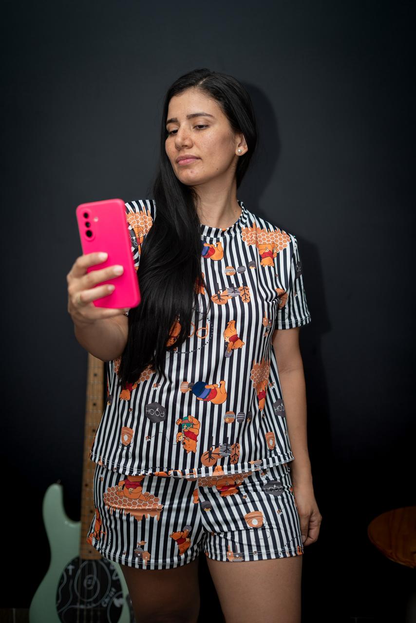 Pijama Corta Premium Winnie Pooh